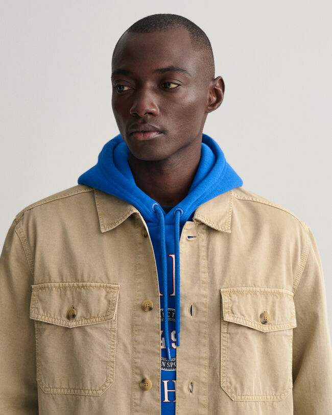 Speciaal geverfd Twill overshirt
