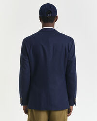 Slim Fit Club blazer van wolflanel