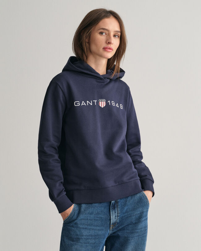 Archive Shield hoodie met print