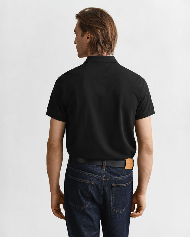 Regular Fit Shield piqué poloshirt