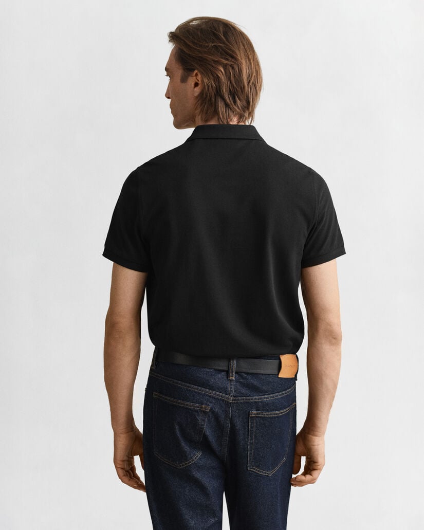 Regular Fit Shield piqué poloshirt