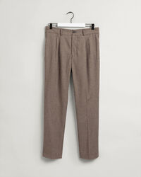 Kostuumbroek met plooien en ruitjes