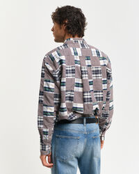 Remake Relaxed Fit Patchwork overhemd