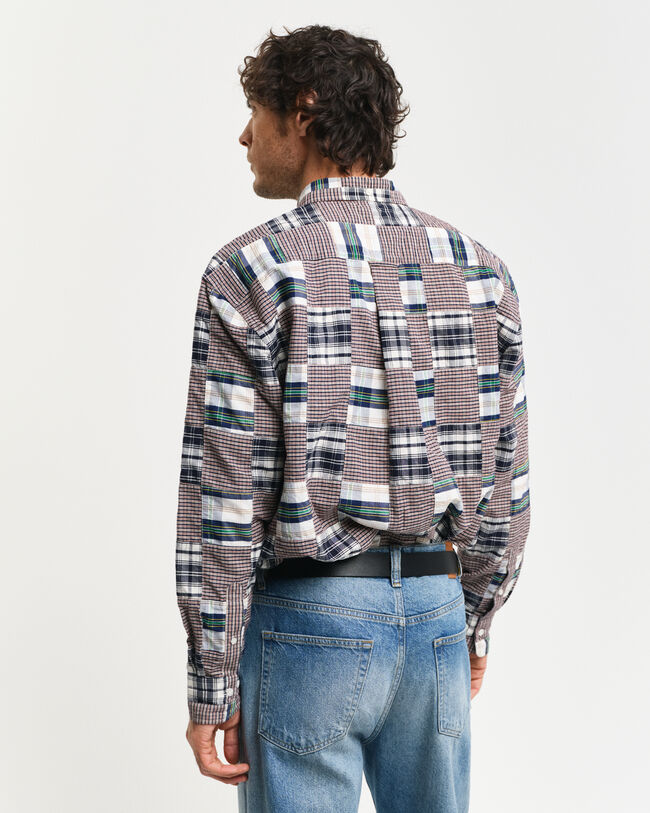 Remake Relaxed Fit Patchwork overhemd