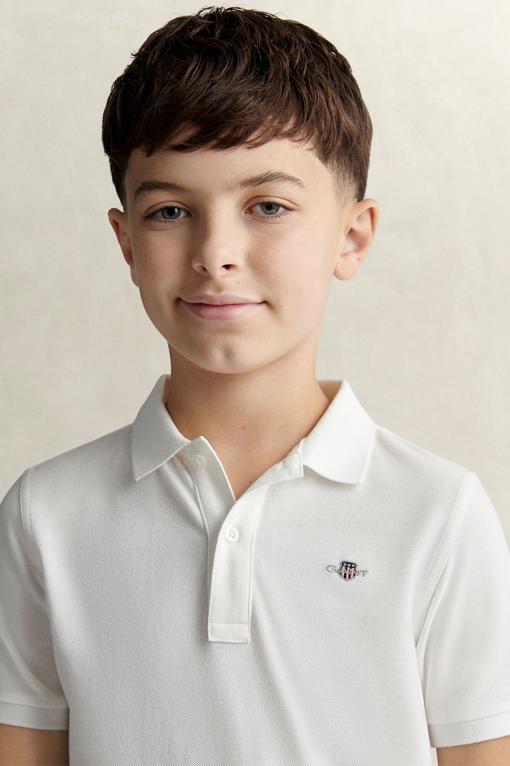 Teens Shield piqué poloshirt