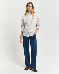 Script Graphic sweatshirt met ronde hals