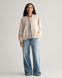 Bomberjack van linnenmix