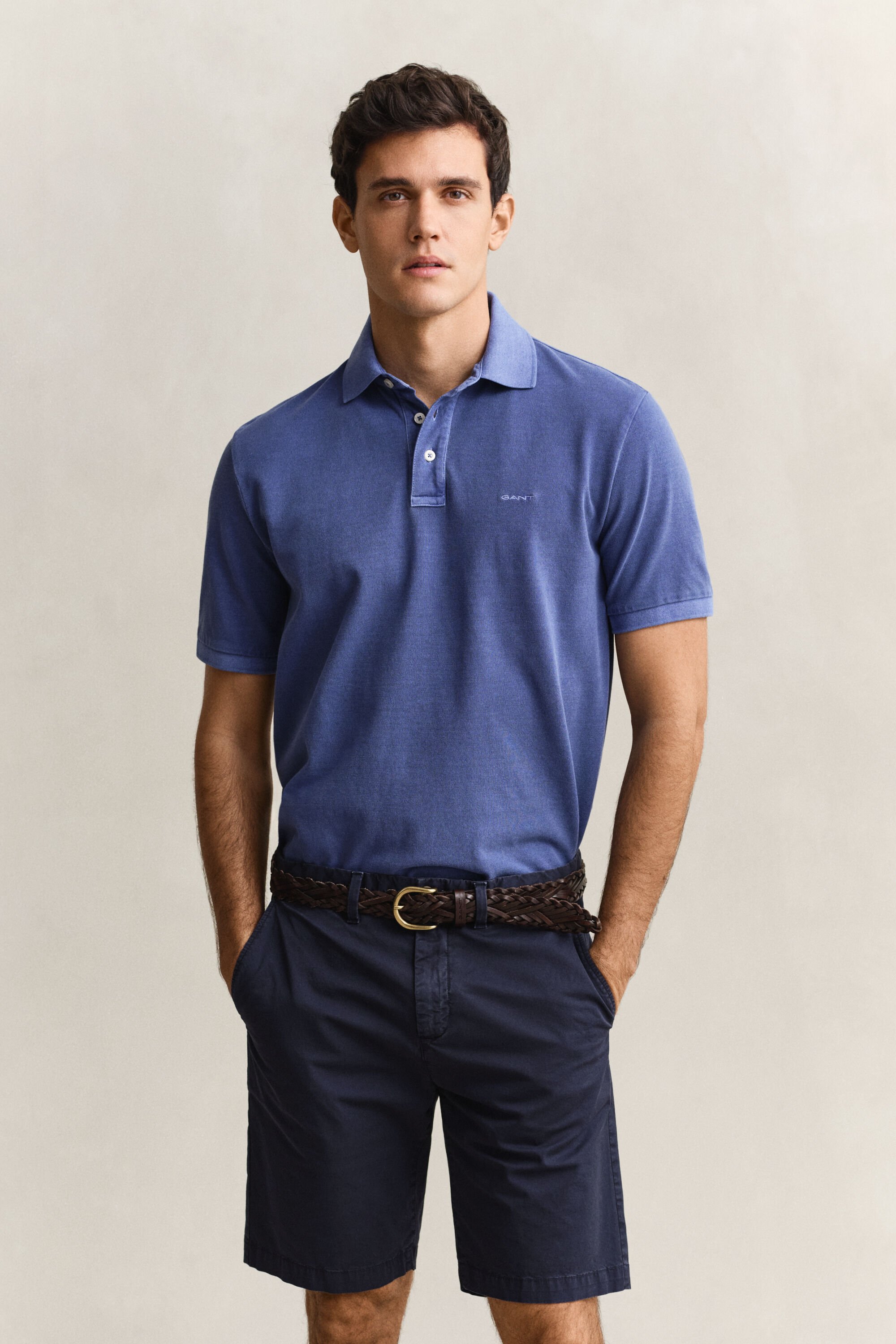 Zonverbleekt poloshirt