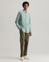 Hallden Slim Fit chino van keperstof