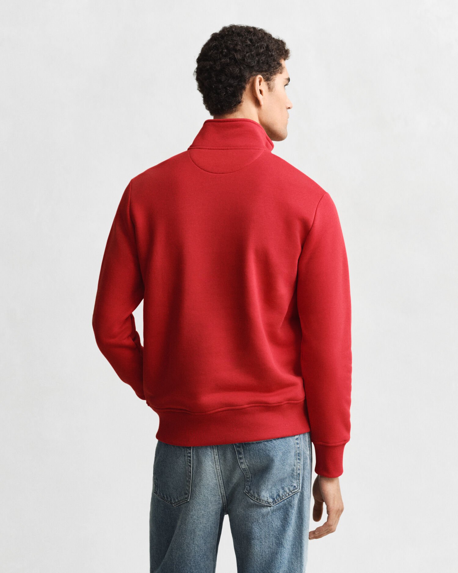 Graphic sweatshirt met korte rits