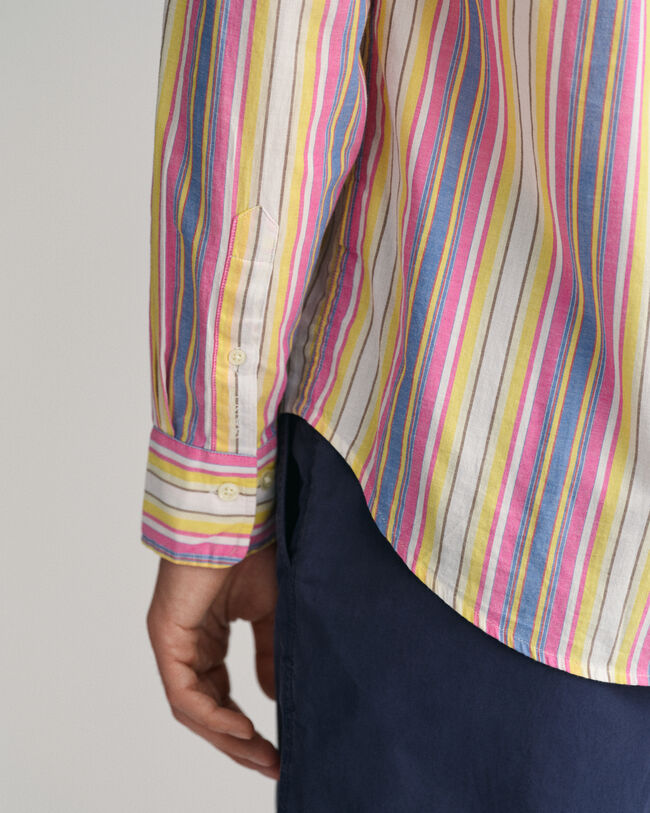 Relaxed Fit overhemd met veelkleurige strepen