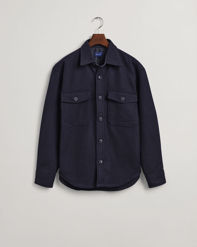 Overshirt van wolmix