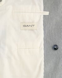 Oversized gestreepte double-breasted blazer