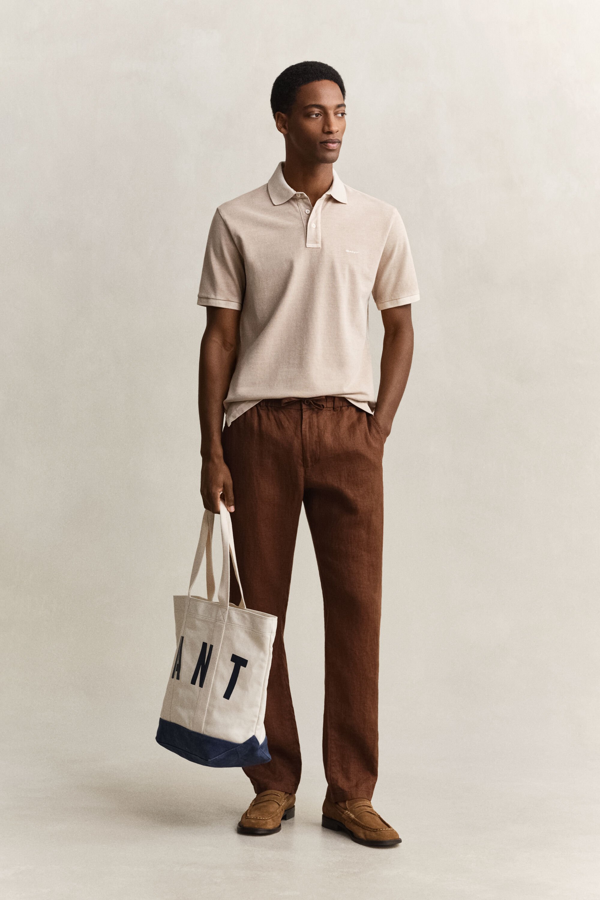 Zonverbleekt poloshirt