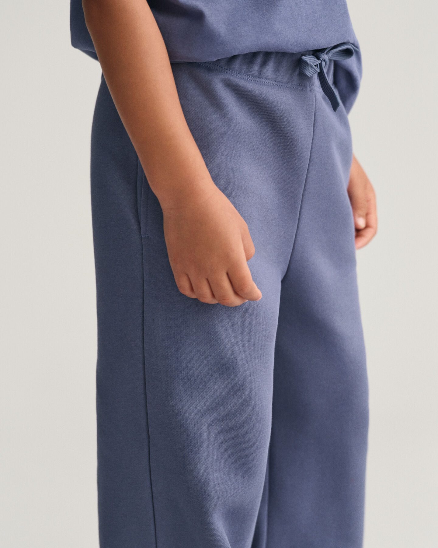 Girls jersey broek met wijde pijpen