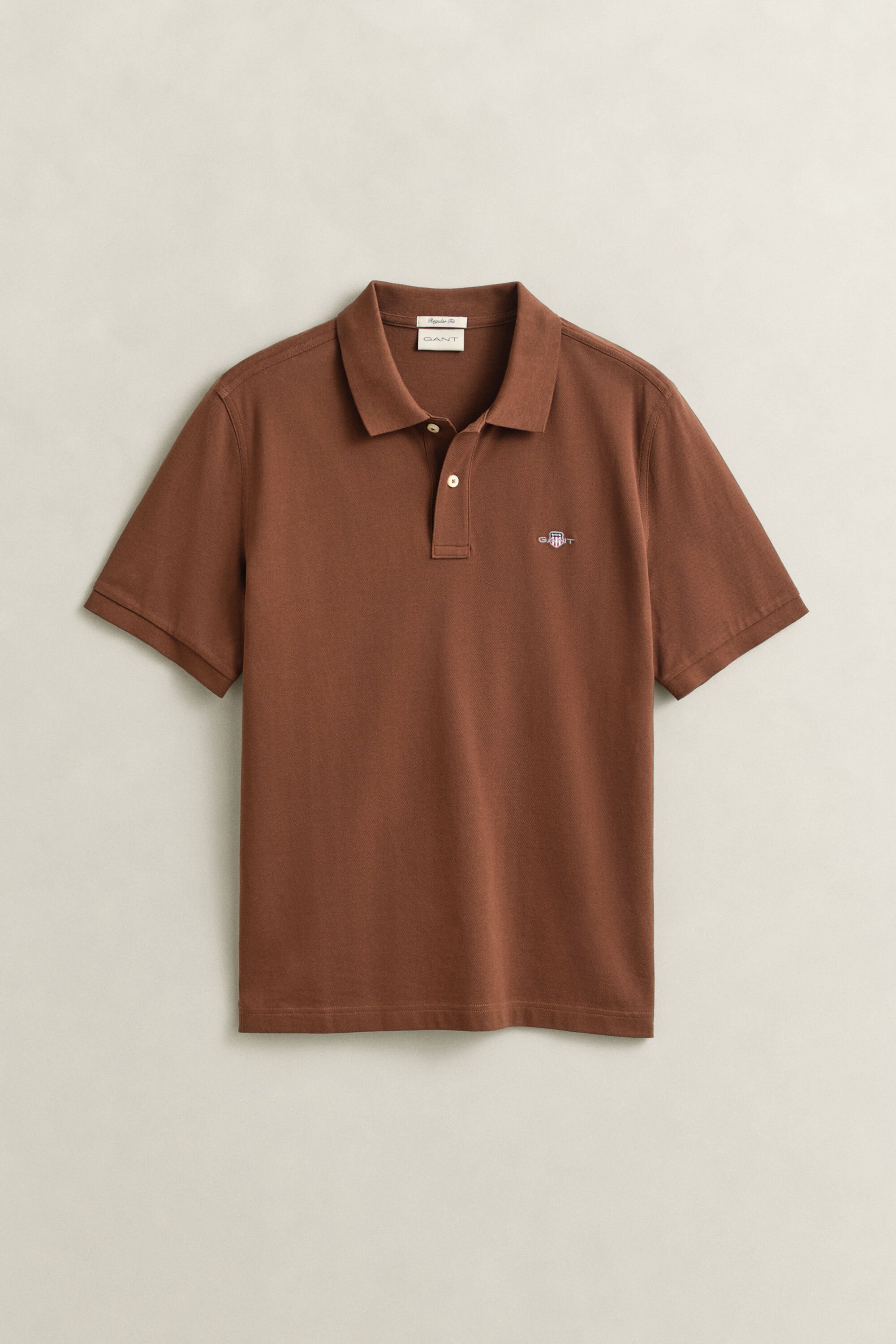 Regular Fit Shield piqué poloshirt