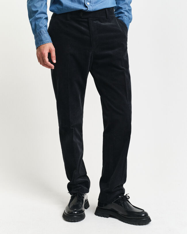 Slim Fit corduroy kostuumbroek