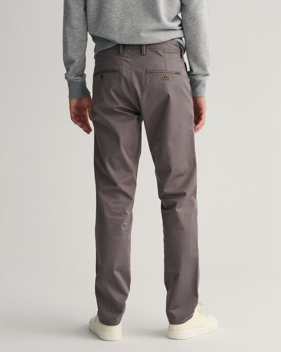 Hallden Slim Fit chino van keperstof