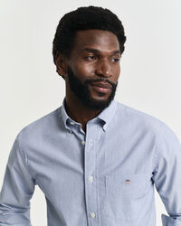 Regular Fit overhemd met strepen en Dobby-stip