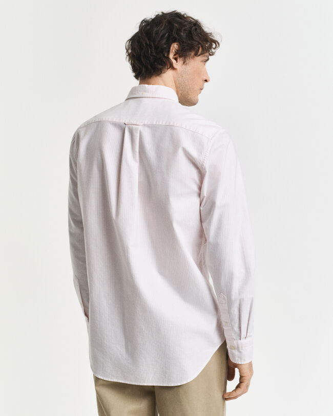 Regular Fit klassiek Oxford-overhemd met Bankerstreep