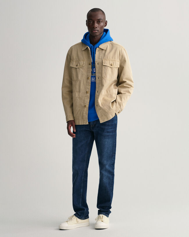 Speciaal geverfd Twill overshirt