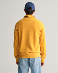 Sunfaded sweatshirt met korte rits