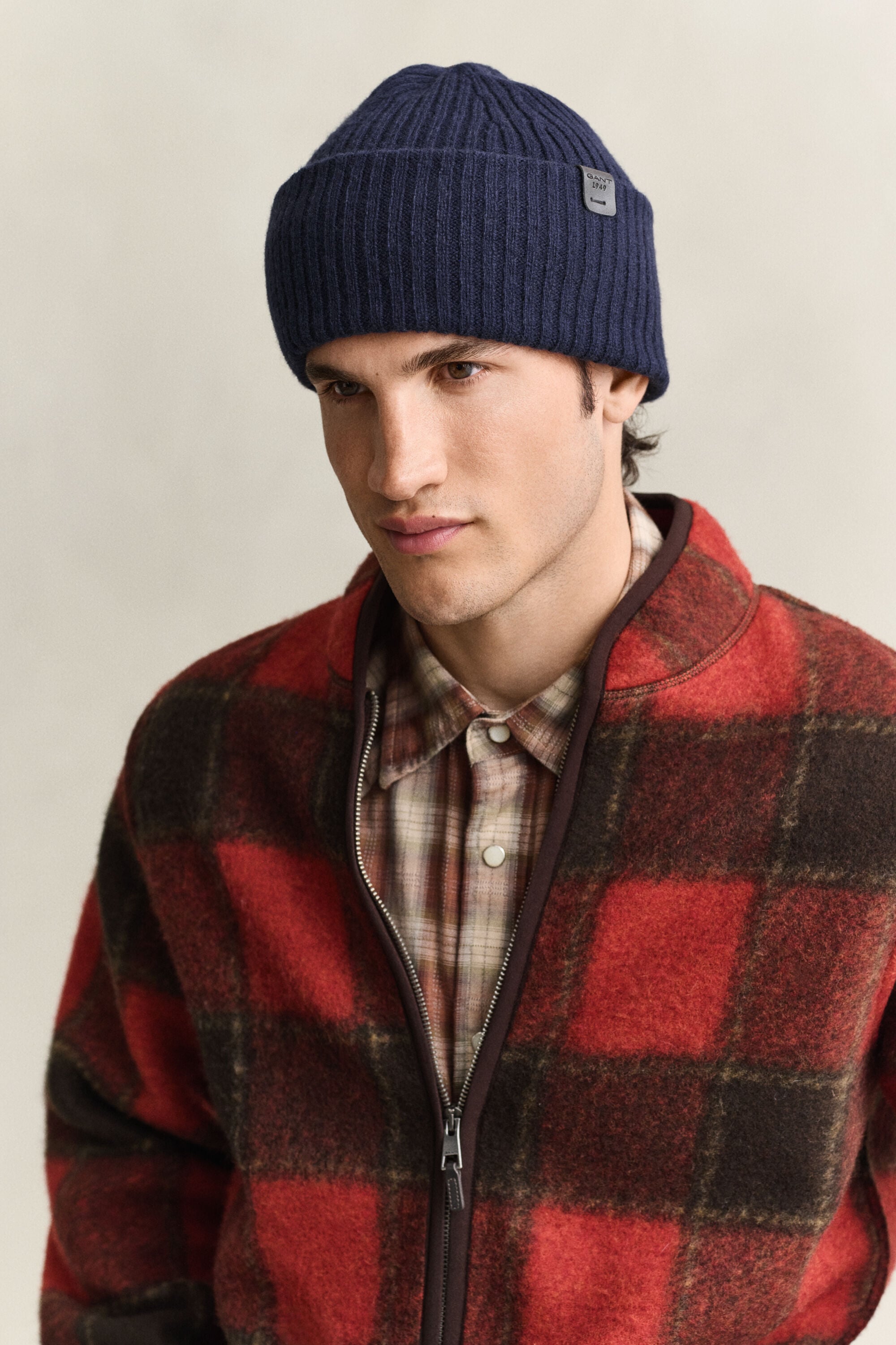 Lamswollen beanie