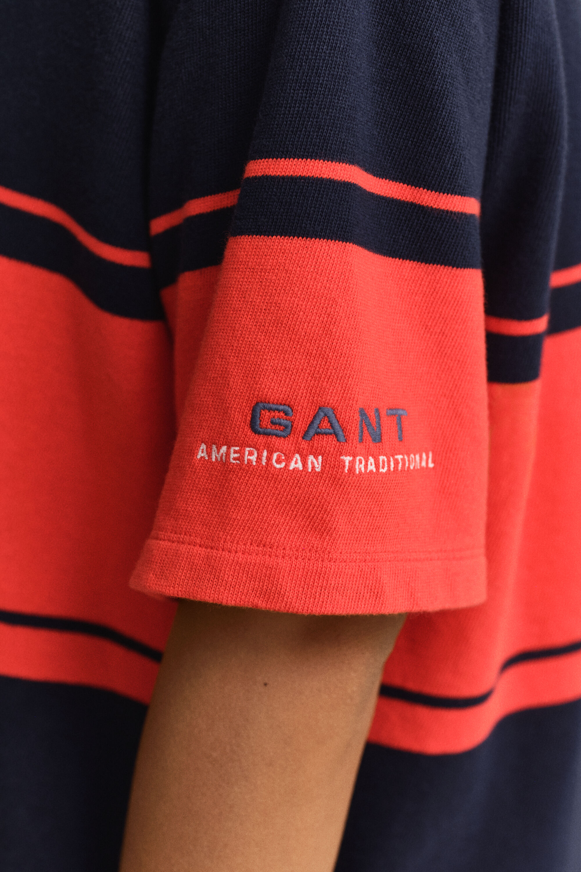 Heavy Rugger met korte mouwen en brede strepen