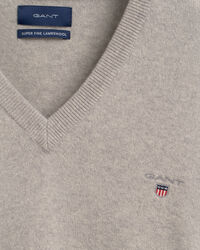 Trui met V-hals van buitengewoon zachte lamswol