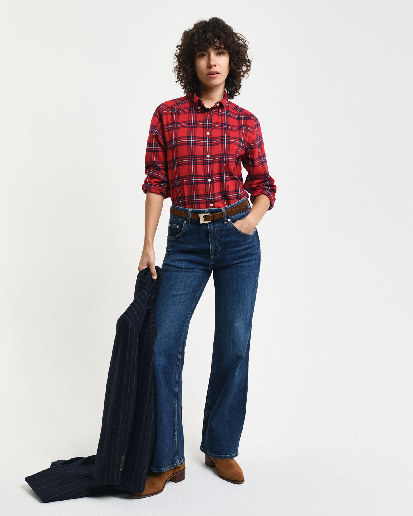 Regular Fit geruit flanellen overhemd