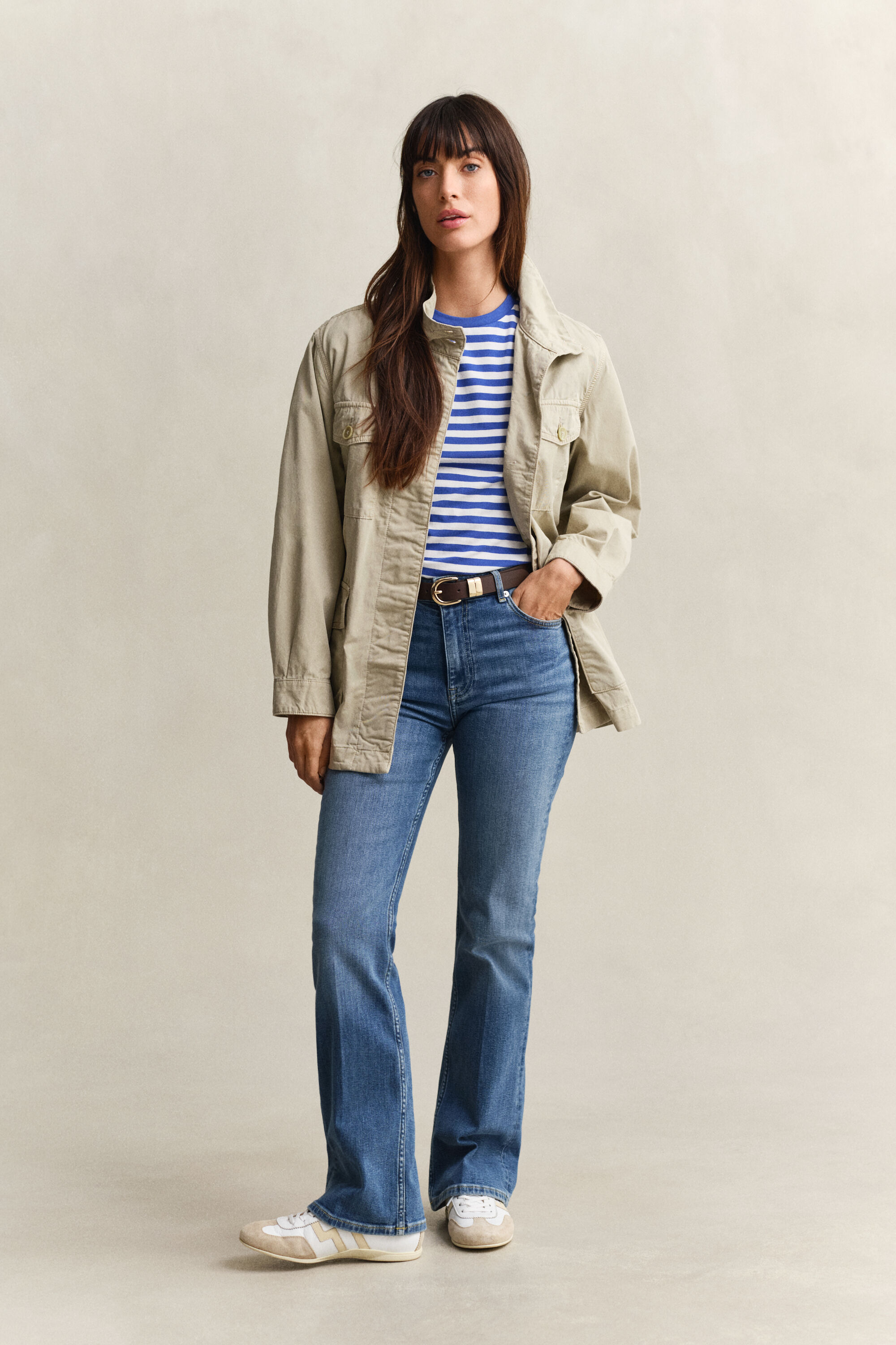 Shield T-shirt met strepen