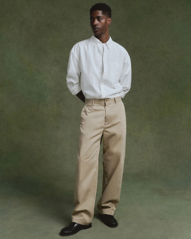 Oversized overhemd van poplin