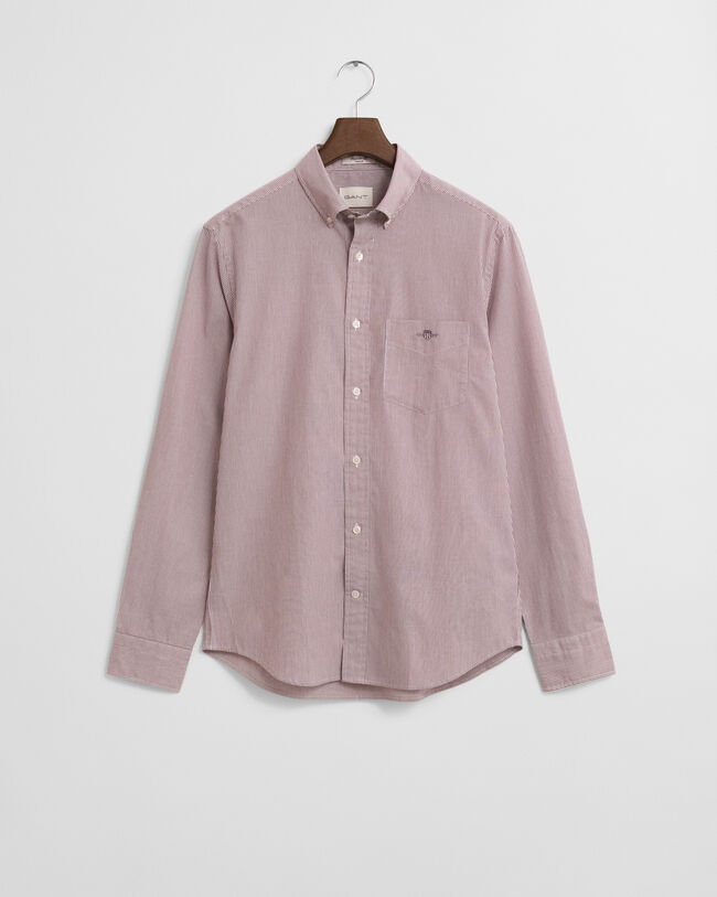 Regular Fit Classic overhemd met Bankerstreep van poplin