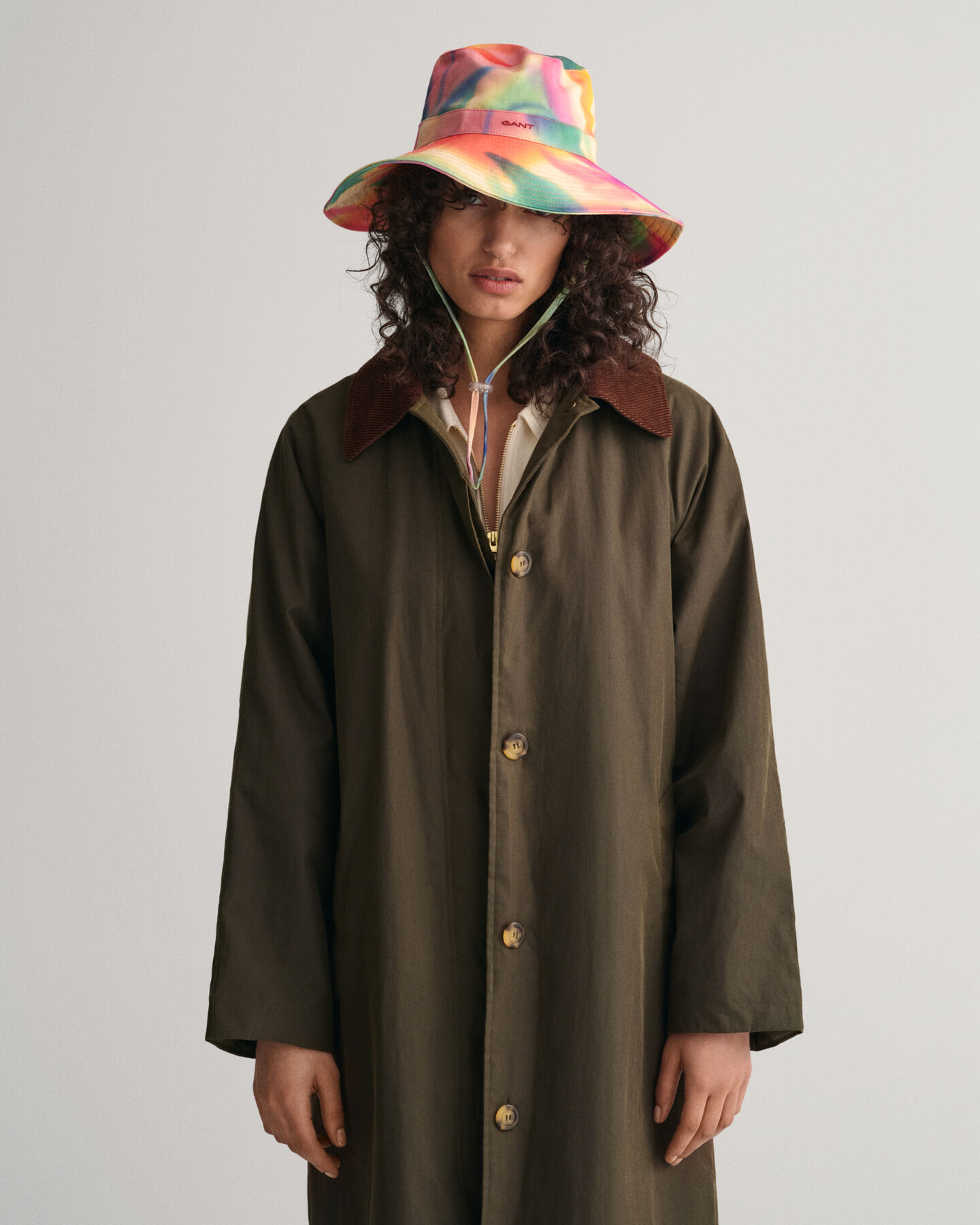 Bedrukt zonnehoedje van katoenkeper