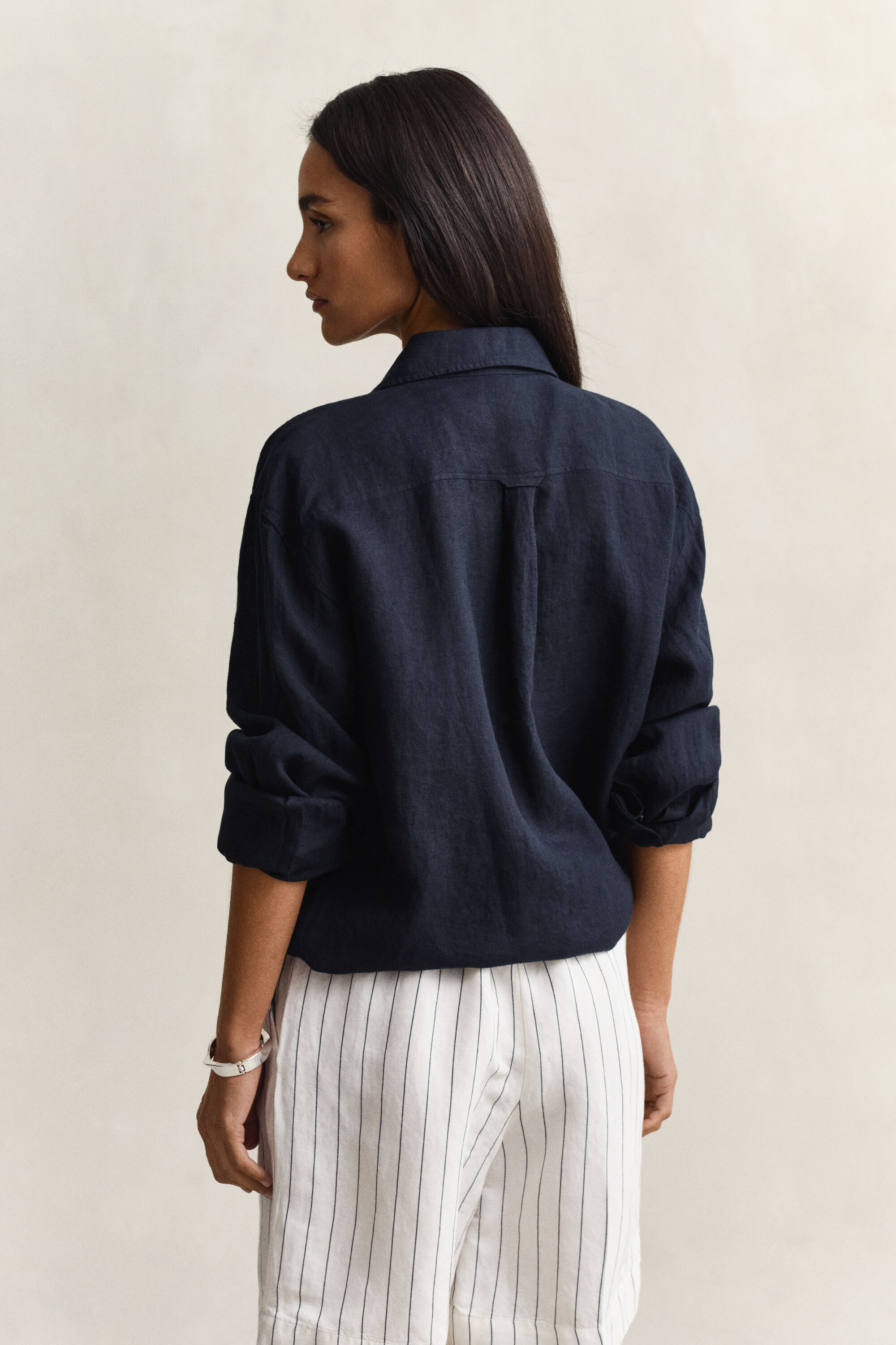 Relaxed Fit linnen blouse