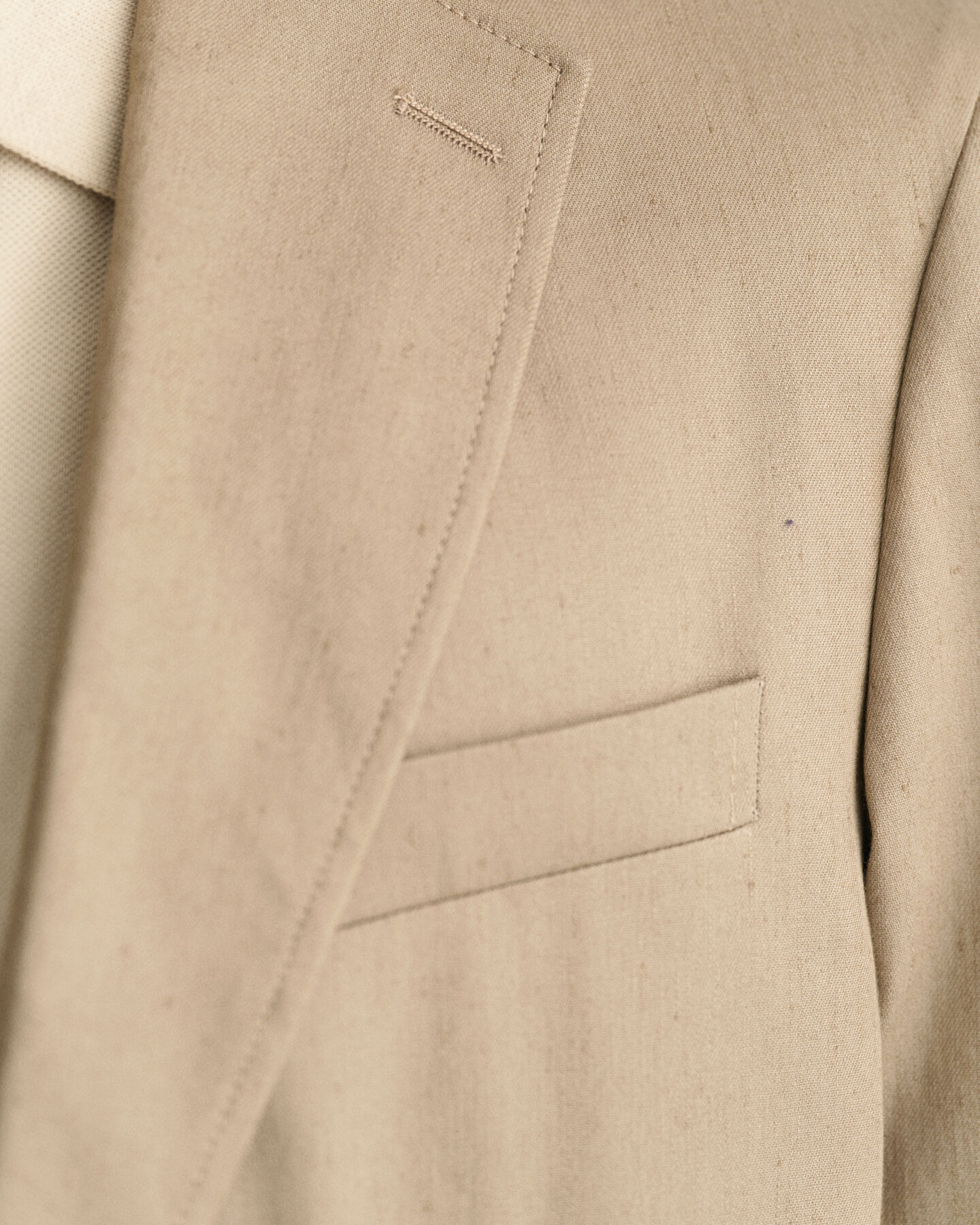 Kostuumblazer van katoen en linnen