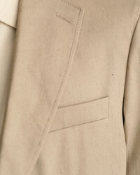 Kostuumblazer van katoen en linnen