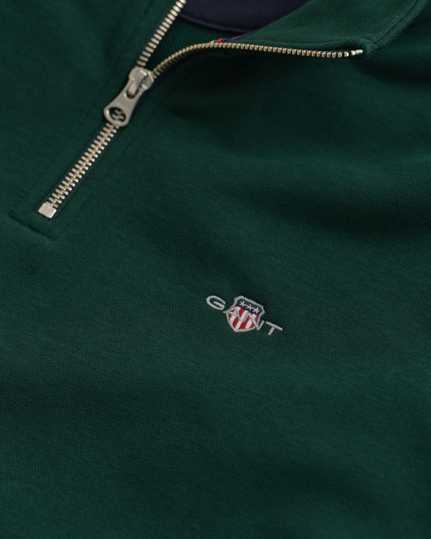 Shield sweatshirt met korte rits