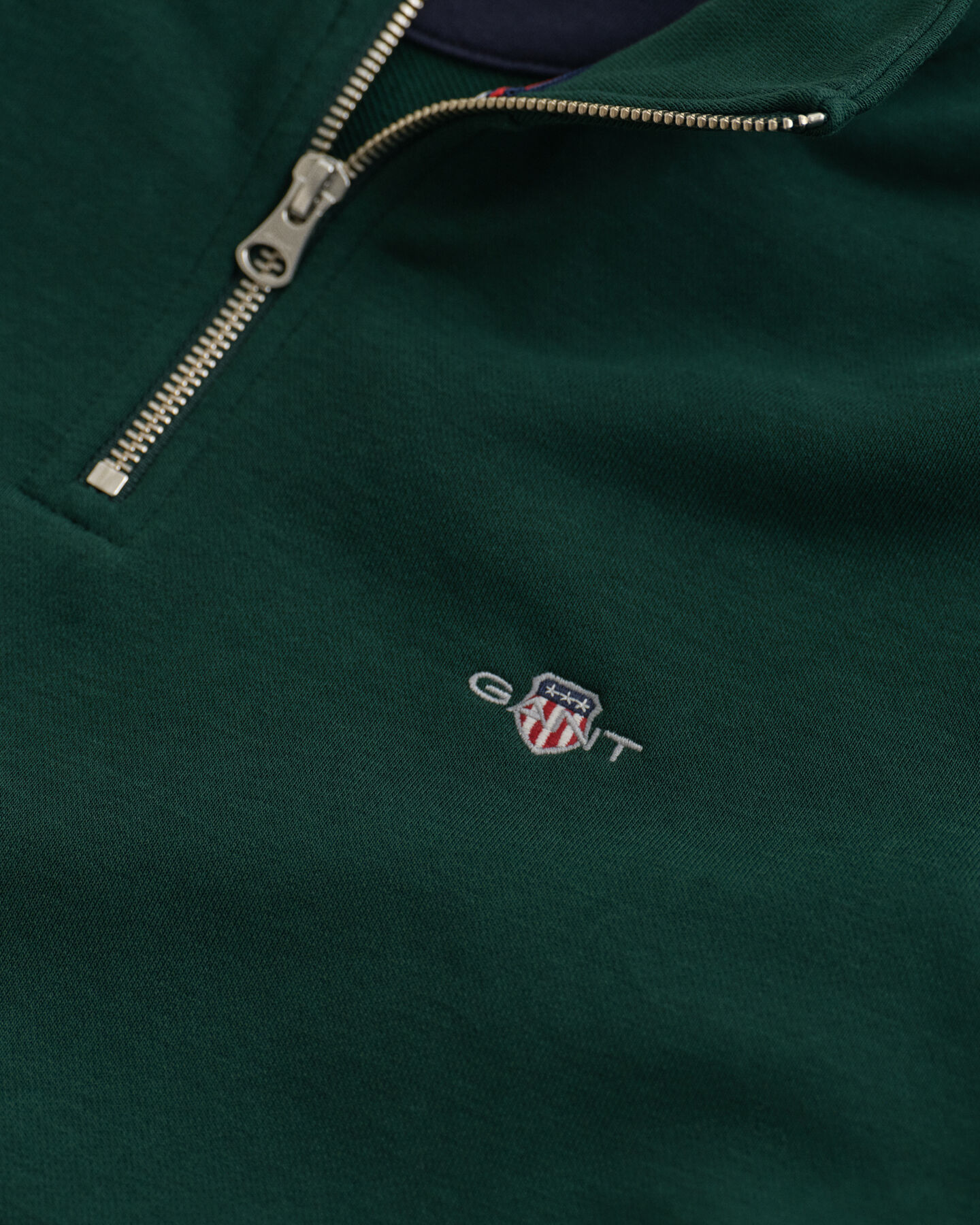 Shield sweatshirt met korte rits