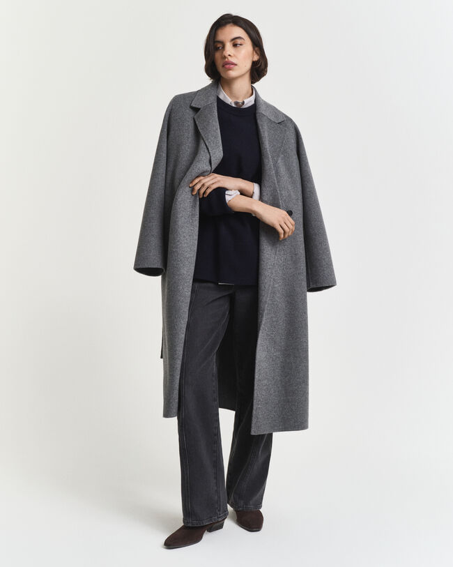 Trui met ronde hals van een zachte wol-kasjmiermix