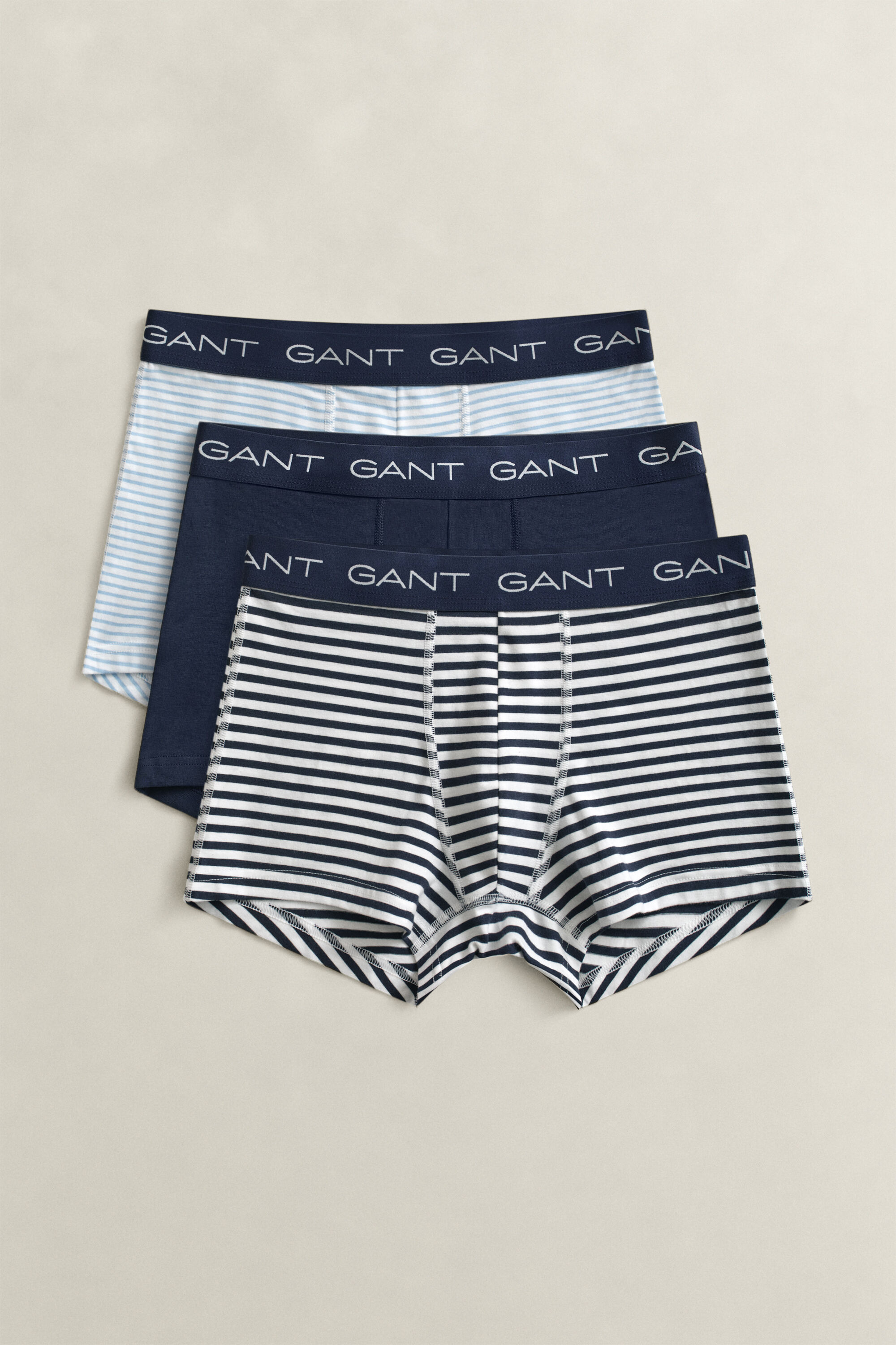 Set van drie gestreepte boxershorts