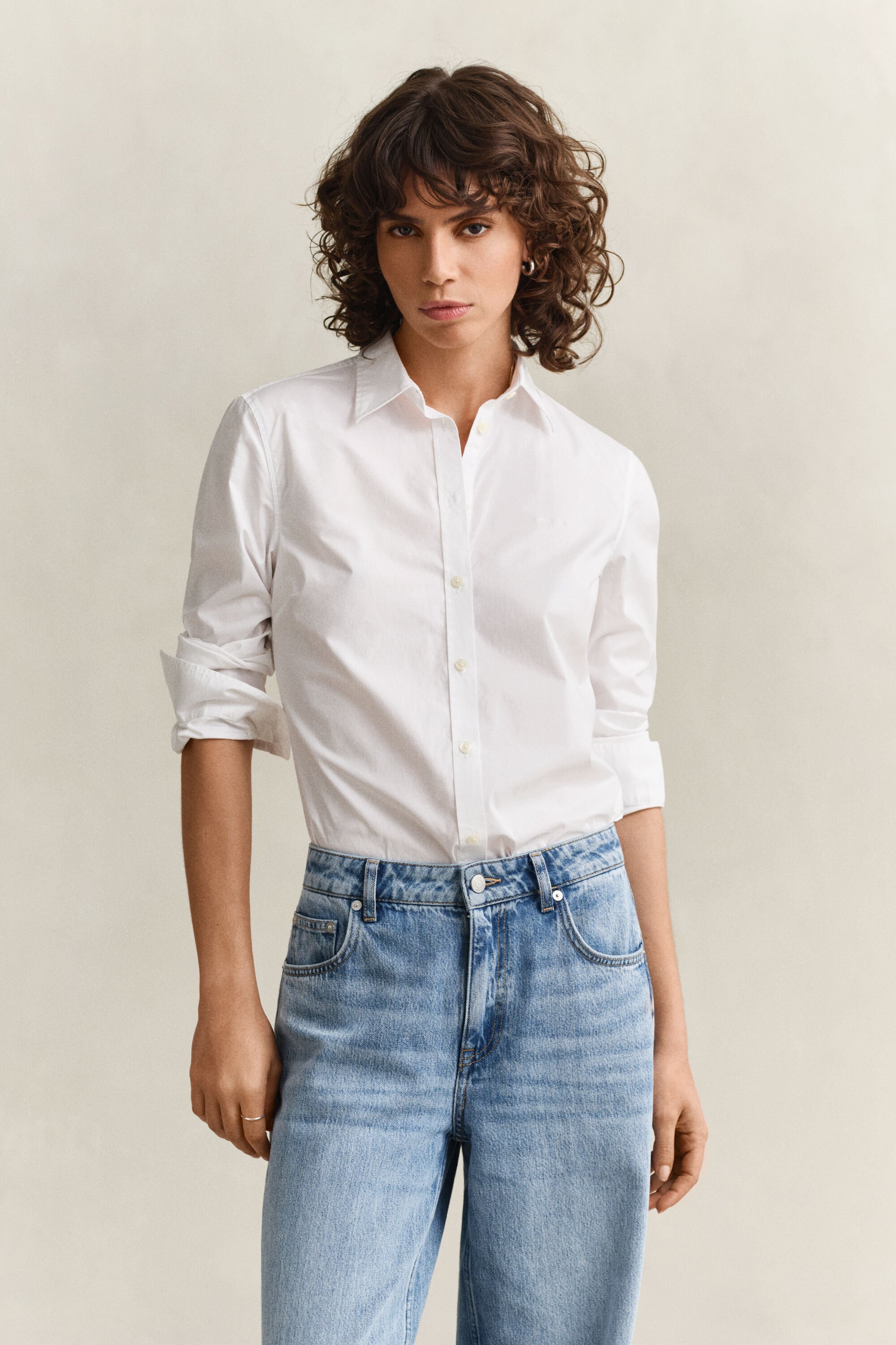 Slim Fit poplin overoverhemd