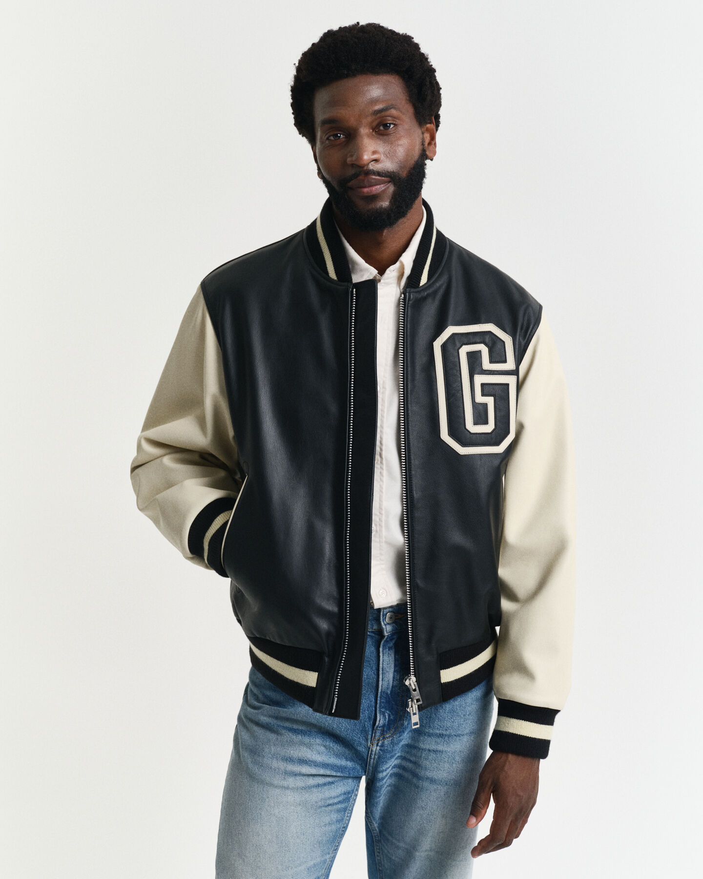 Leren GANT Varsity Jacket