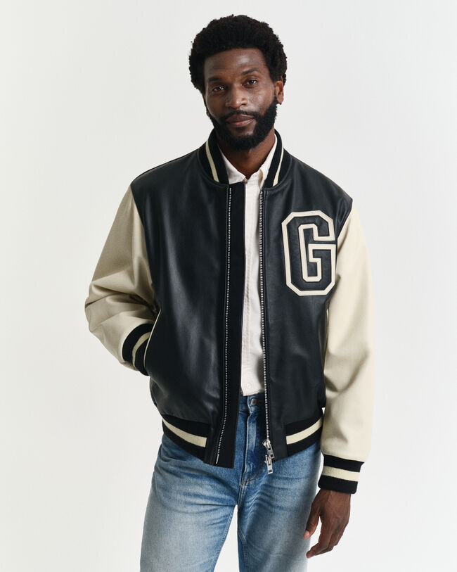 Leren GANT Varsity Jacket