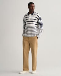 Straight Fit chino van keperstof