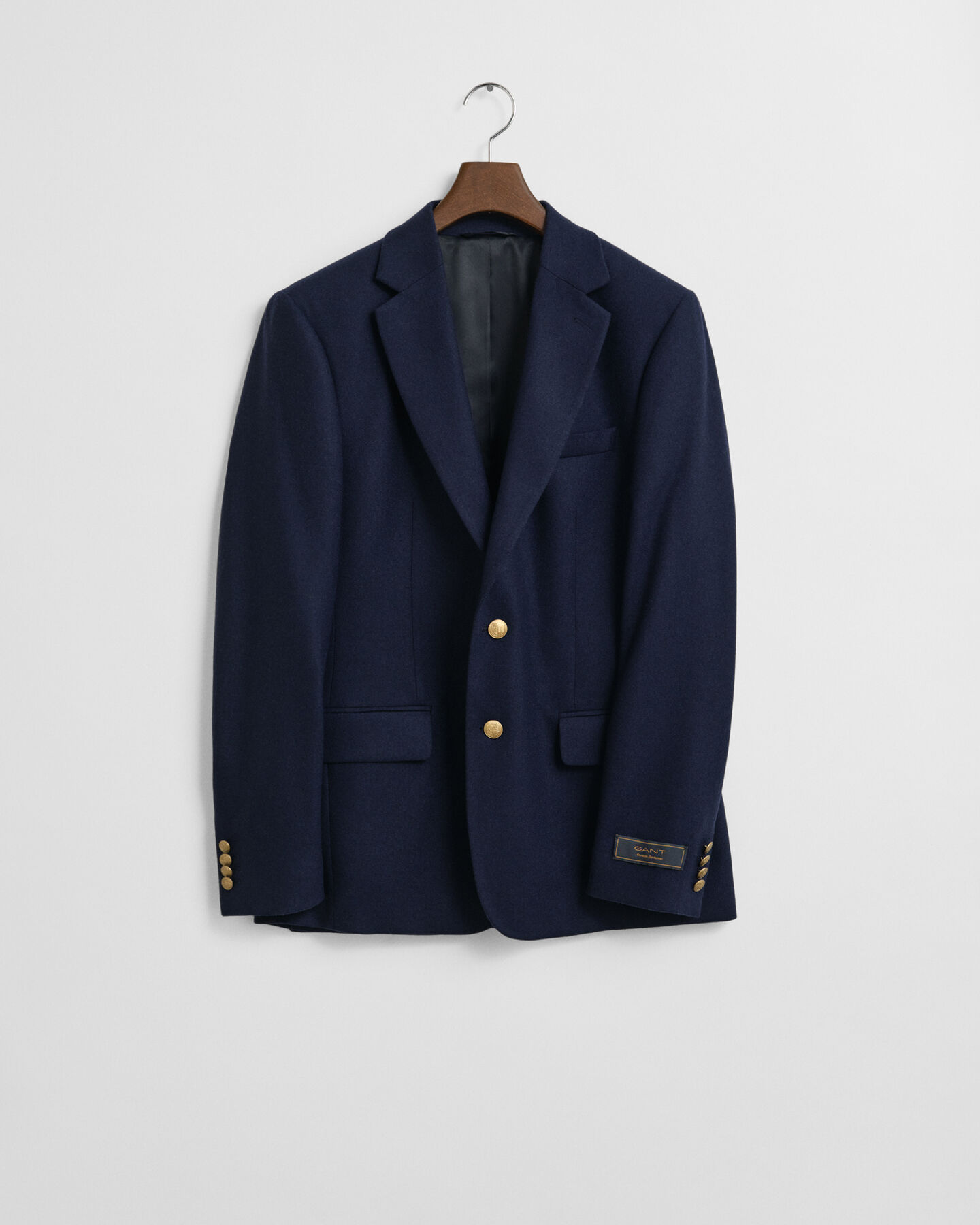 Slim Fit Club blazer van wolflanel
