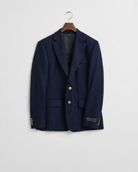 Slim Fit Club blazer van wolflanel