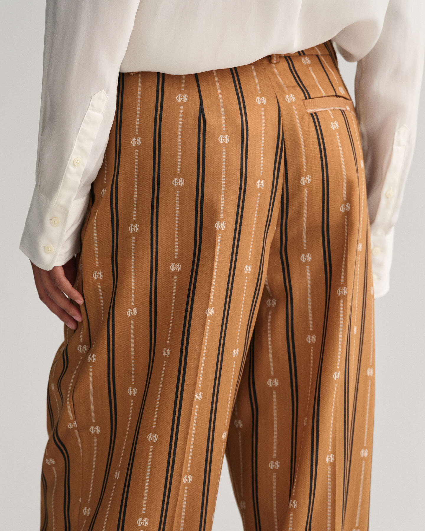 Relaxed Fit Monogram gestreepte broek
