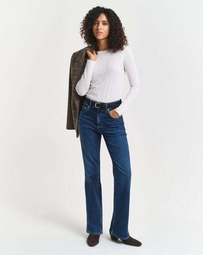 T-shirt met lange mouwen van licht katoen