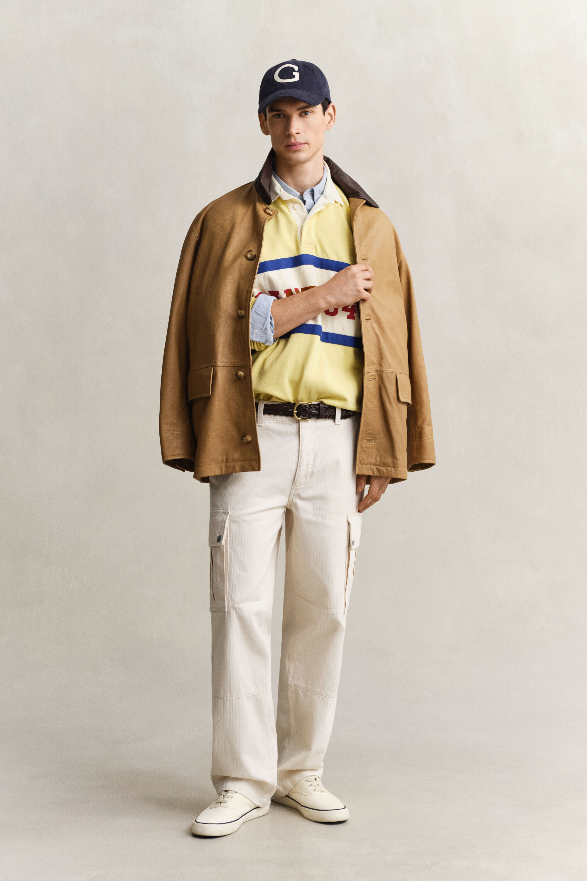 Cargobroek met visgraatmotief